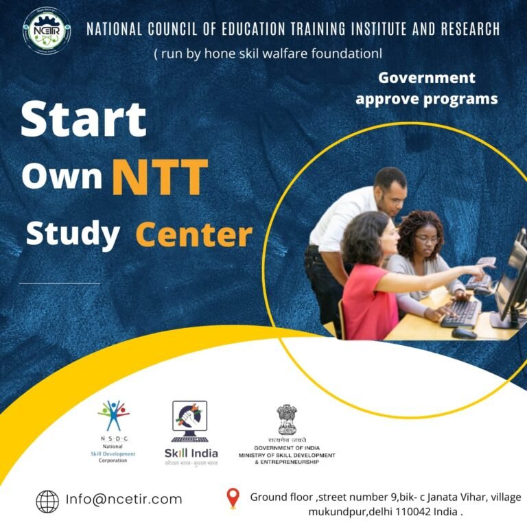 National Counsil Of Educational Training Institute And Research – Filling the gap of supply and demand of skilled youth