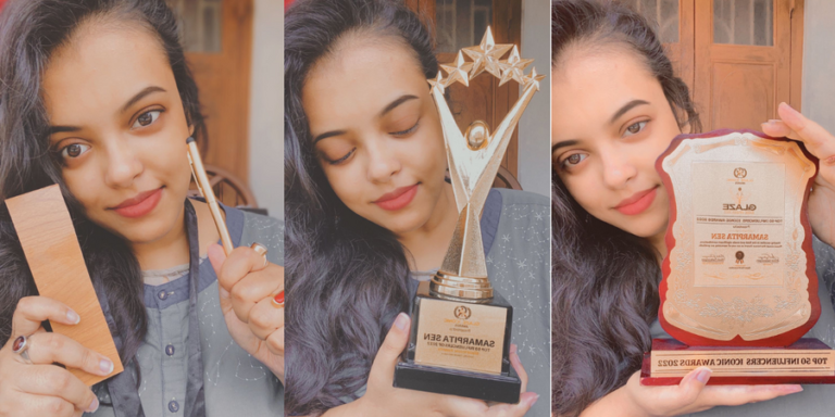 The Newest Edition of the Glaze Iconic Awards features the Samarpita Sen as one of the top Influencers