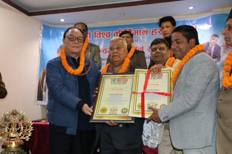 Dr. DR Upadhyay, ‘The World Record Holder’, set 132 world records for himself
