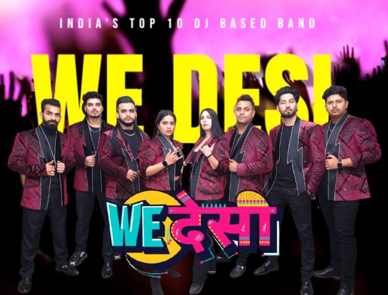 WE DESI BAND – Passion become popular, a most trending Live + DJ BAND We Desi becoming popular Day by Day.