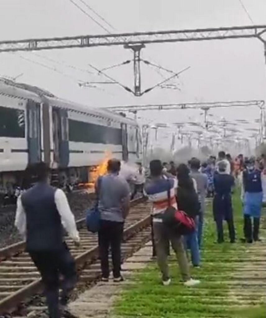 Bhopal-Delhi Vande Bharat Train Coach Catches Fire; No Casualties Reported