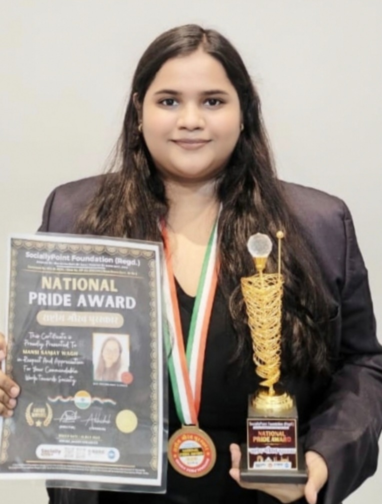 SociallyPoint Foundation (Regd.) Honors Mansi Sanjay Wagh From (Nashik, Maharashtra) with the National Pride Award 2023 for Excellence as Best Psychologist and Coach