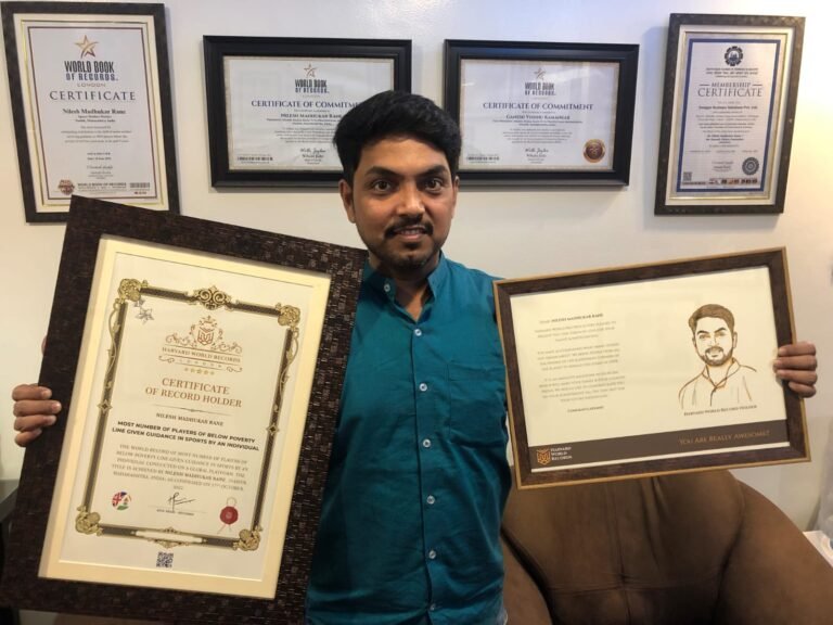 Dr.Nilesh Madhukar Rane: Championing Sports Development and Economic Progress for All.