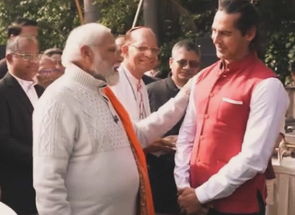 Actor Dino Morea Joins PM Modi for Christmas Luncheon Celebrations