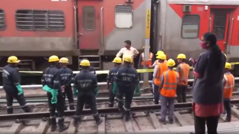 “Train Coaches Derail at Nampally Station, 5 Hurt in Telangana”
