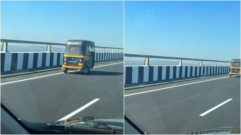 “Internet Buzzes as Auto Rickshaw Breaks Traffic Rules on Mumbai’s Atal Setu”