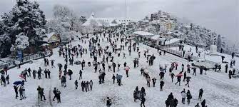 Tourists Flock to Shimla Following Season's First Snowfall, Boosting Hopes for Tourism Revival