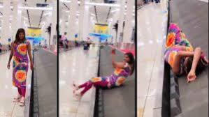 Outrage Erupts Over Woman's Reckless Stunt on Airport Baggage Carousel