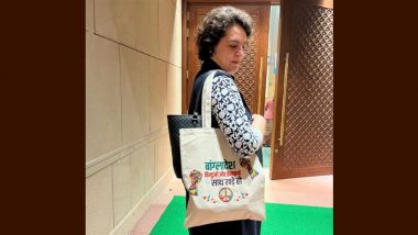 Priyanka Gandhi's Controversial Tote Bag Message on Bangladesh Atrocities Sparks Parliamentary Debate