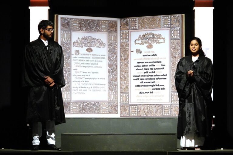 Rashtragranth Play on Indian Constitution Receives Standing Ovation at Asia’s Oldest Law College.