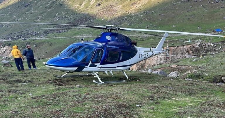 Video: Air Ambulance Makes Emergency Landing Near Kedarnath Dham