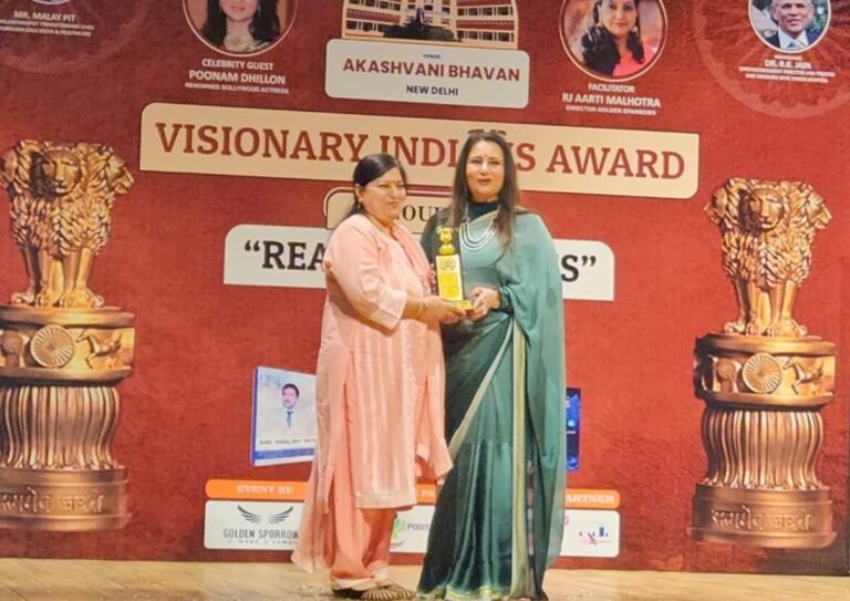 Punam Gupta Honored with Visionary Indian Award: A Beacon of Real-Life Heroism and Social Change.