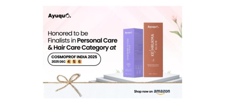 Ayuquo Herbals Secures Two Finalist Spots at the Prestigious Cosmoprof India Awards 2025