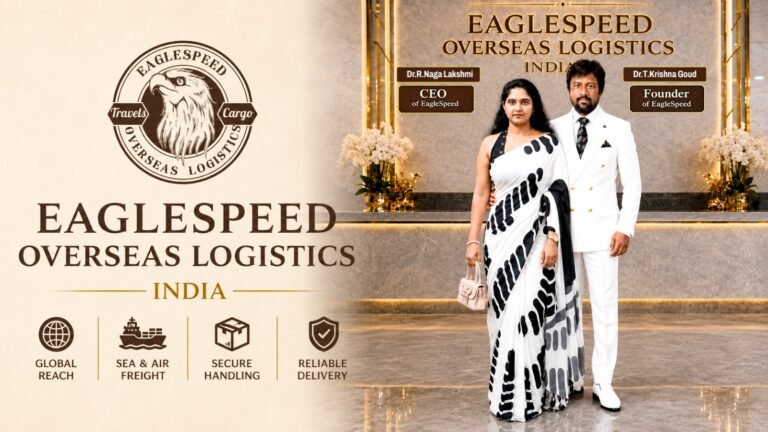 Shri. Dr. T. Krishna Goud & Smt. Dr. Naga Lakshmi Lead Eaglespeed Overseas Logistics Toward Global Logistics Excellence.