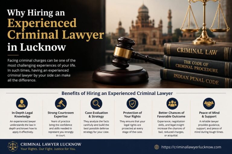 How an Experienced Criminal Lawyer in Lucknow Can Protect Your Rights in Critical Legal Matters